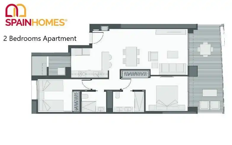 Apartment with terrace for sale in Playa de Poniente, imagen 16