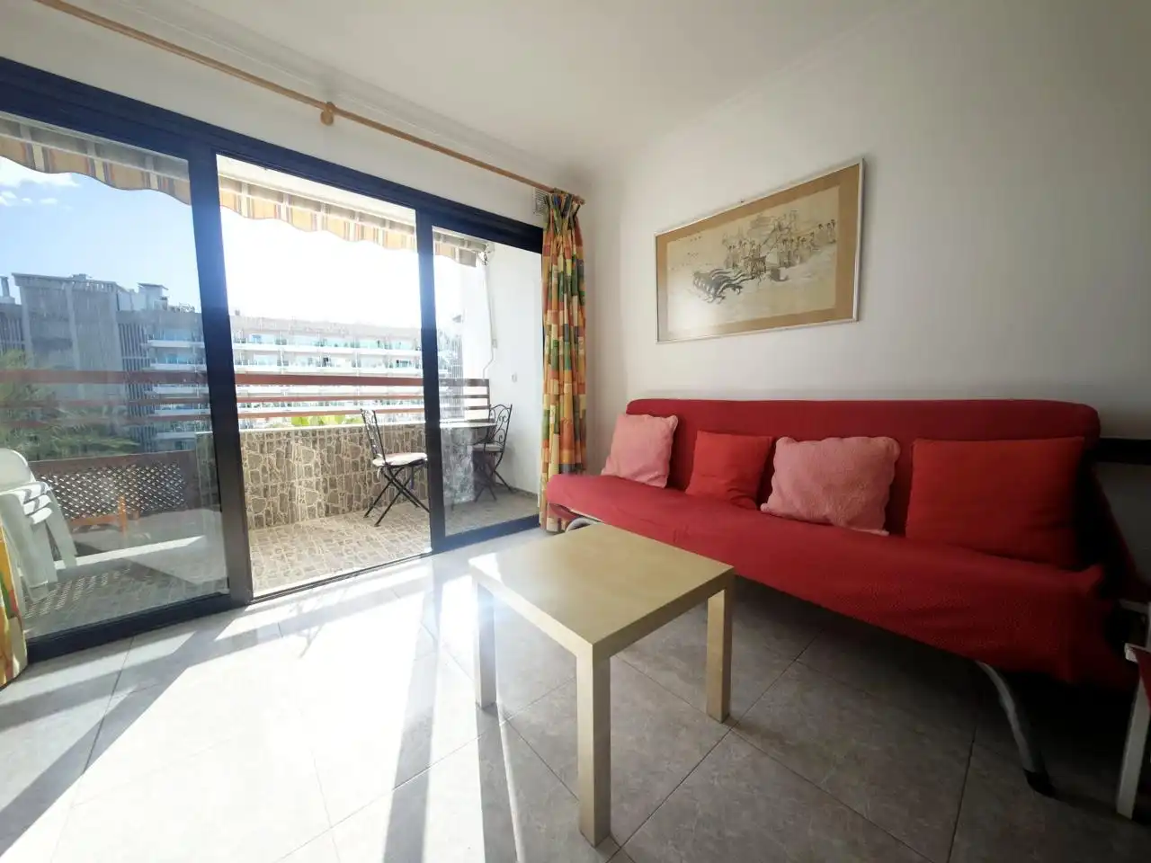 Wohnzimmer von Wohnungen zur Miete in San Bartolomé de Tirajana mit Terrasse, Schwimmbad und Möbliert