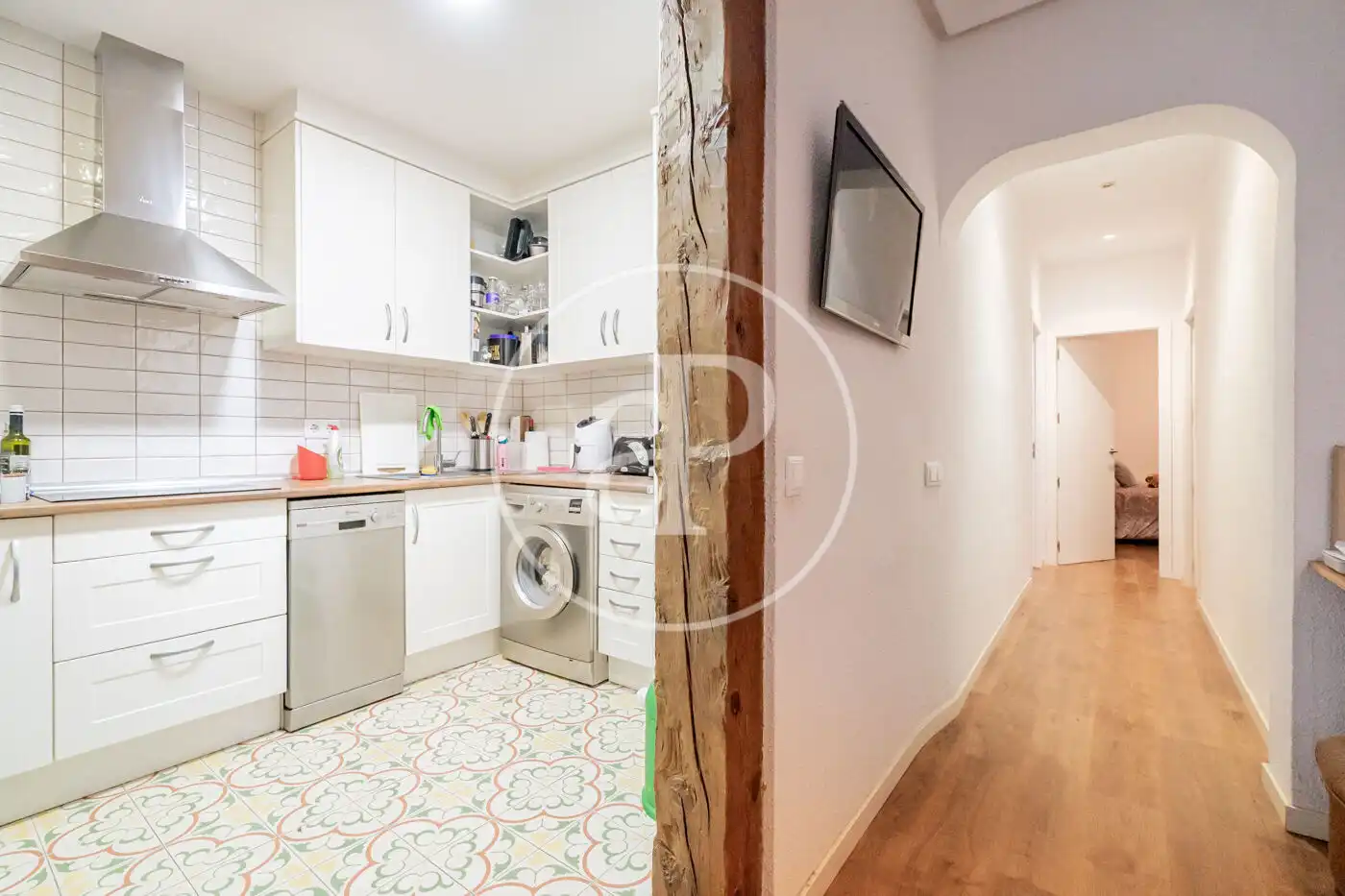 Kitchen of Flat for rent in Madrid  with Air Conditioner, Heating and Balcony