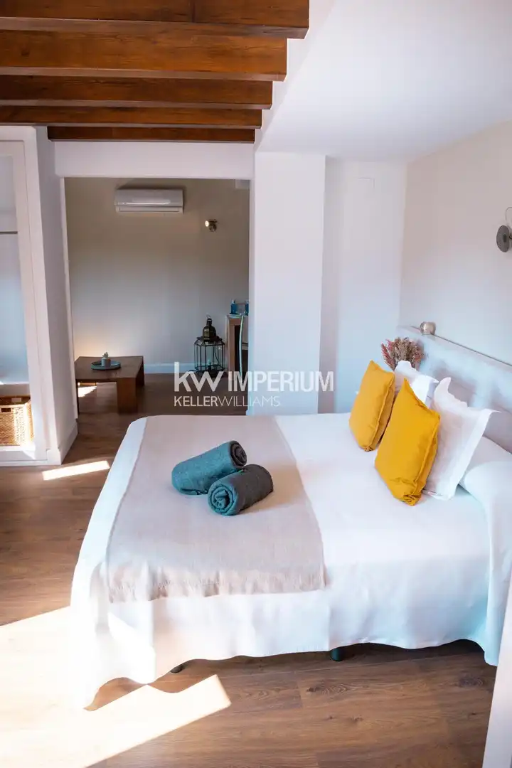 Dormitori de Casa o xalet en venda en Colldejou amb Aire condicionat, Jardí privat i Terrassa