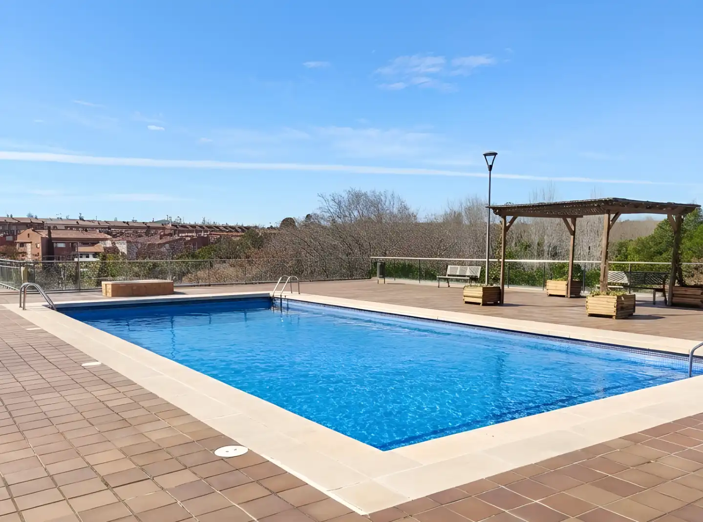 Swimming pool of Flat for sale in Sant Cugat del Vallès  with Air Conditioner, Heating and Parquet flooring