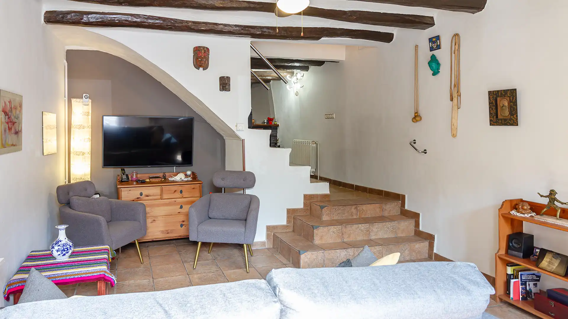Living room of Single-family semi-detached for sale in Castellví de Rosanes  with Air Conditioner, Heating and Storage room