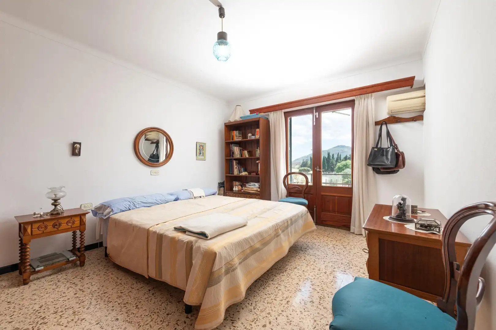 Schlafzimmer von Haus oder Chalet zum Verkauf in Alcúdia mit Klimaanlage, Heizung und Privatgarten
