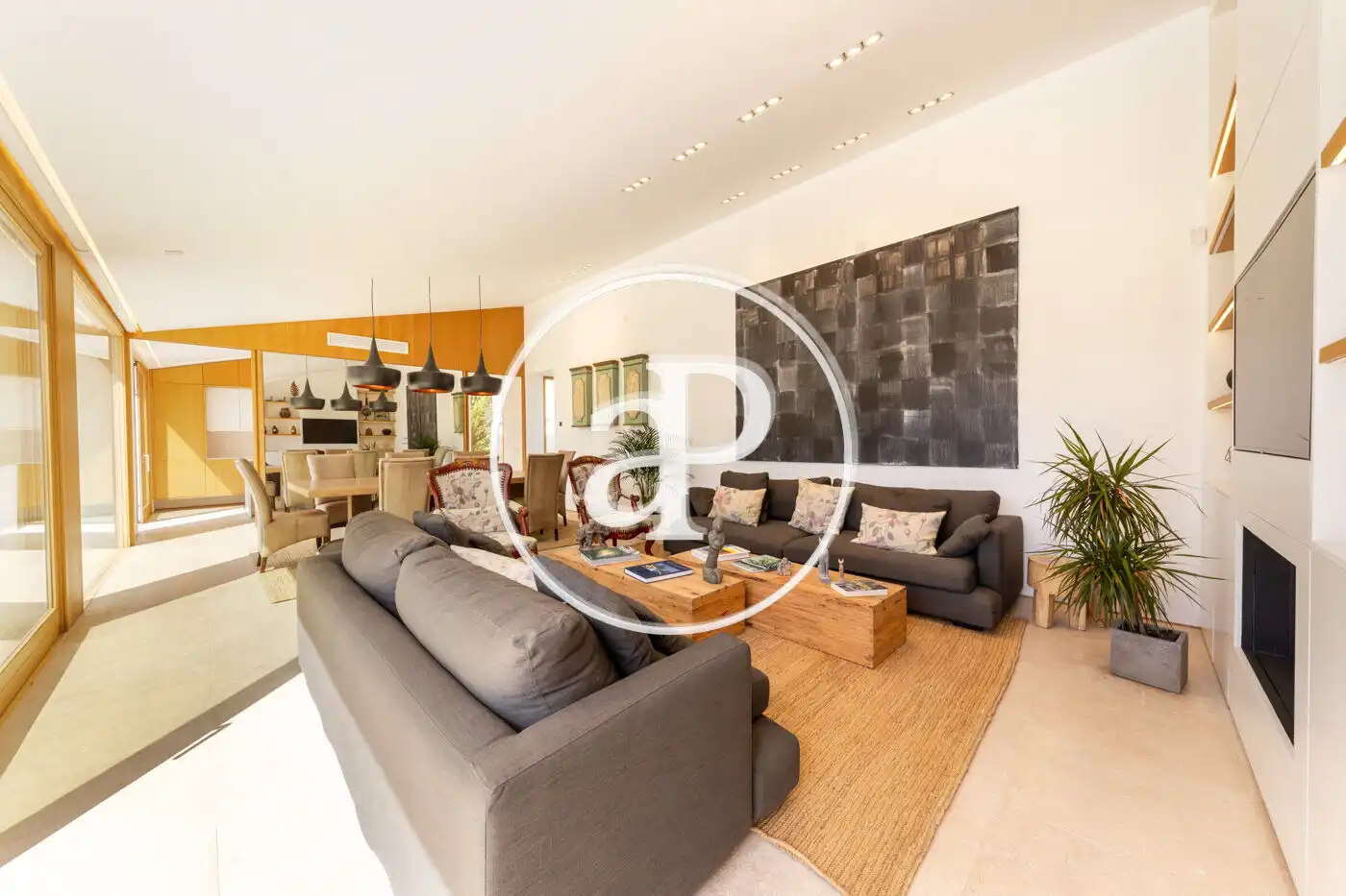 Living room of Houses for sale in Pollença  with Air Conditioner, Heating and Private garden
