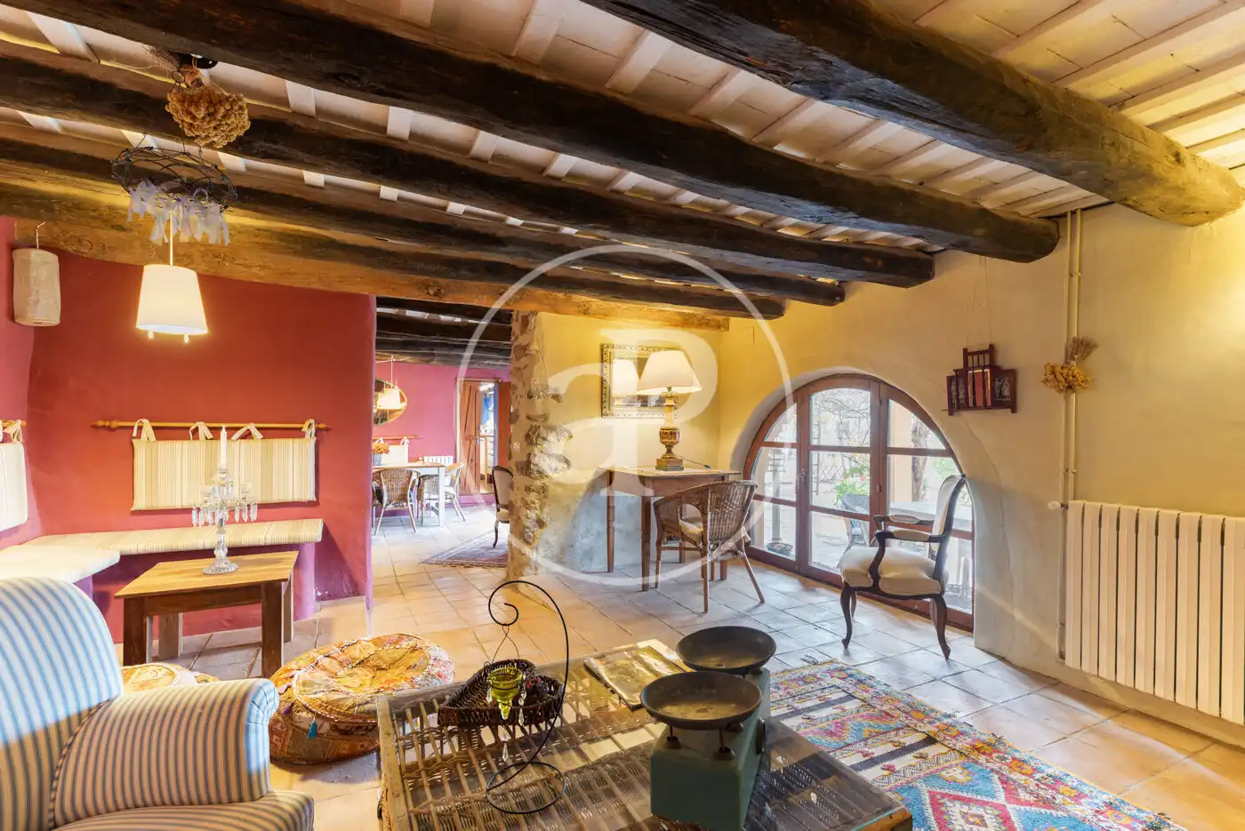 Sala de estar de Casa o chalet en venta en Sant Pere de Ribes con Calefacción, Jardín privado y Terraza