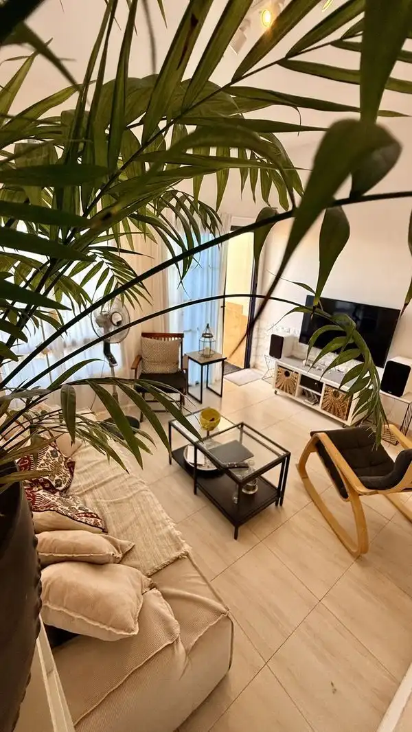 Sala d'estar de Casa o xalet en venda en Pájara amb Aire condicionat, Jardí privat i Terrassa