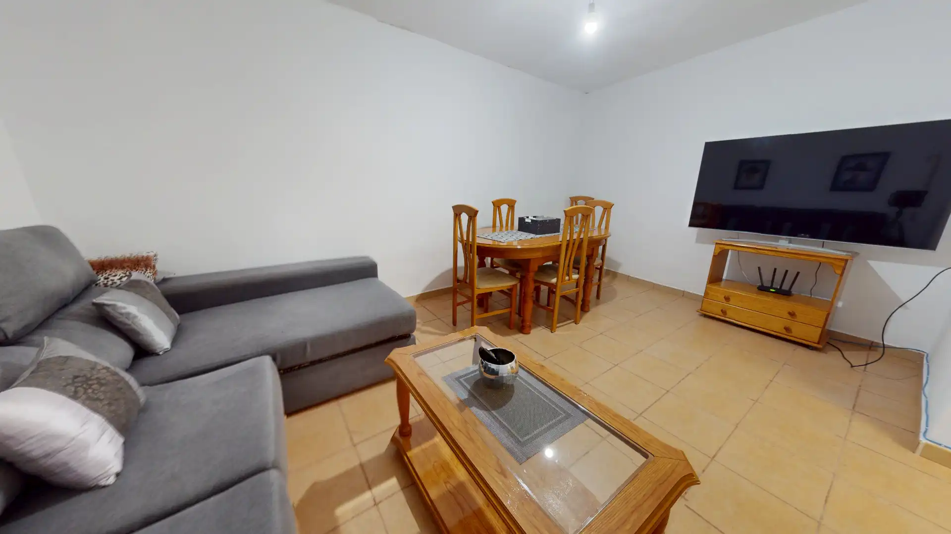 Sala d'estar de Casa adosada en venda en Sax amb Terrassa