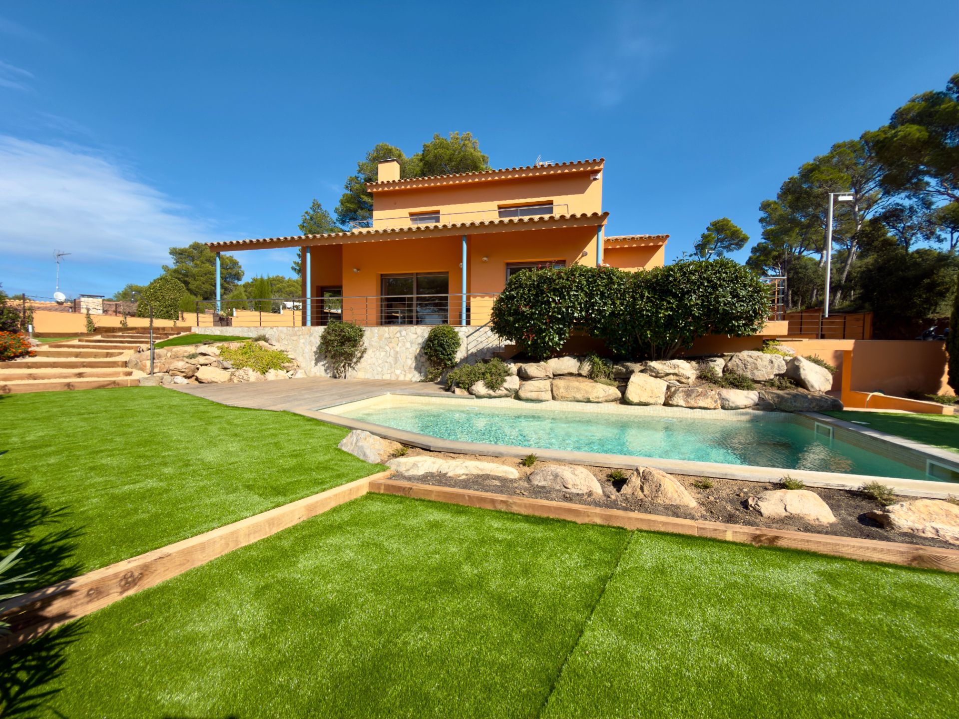 Swimming pool of House or chalet for sale in Palafrugell  with Air Conditioner, Heating and Private garden