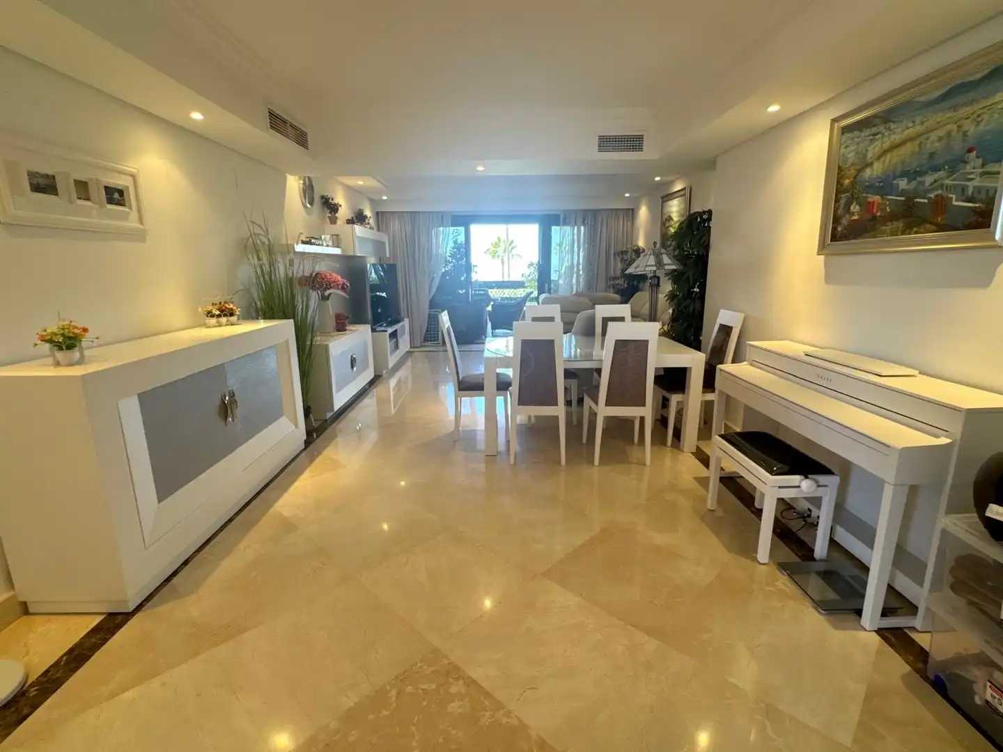 Comedor de Apartamento en venta en Estepona con Aire acondicionado, Terraza y Piscina