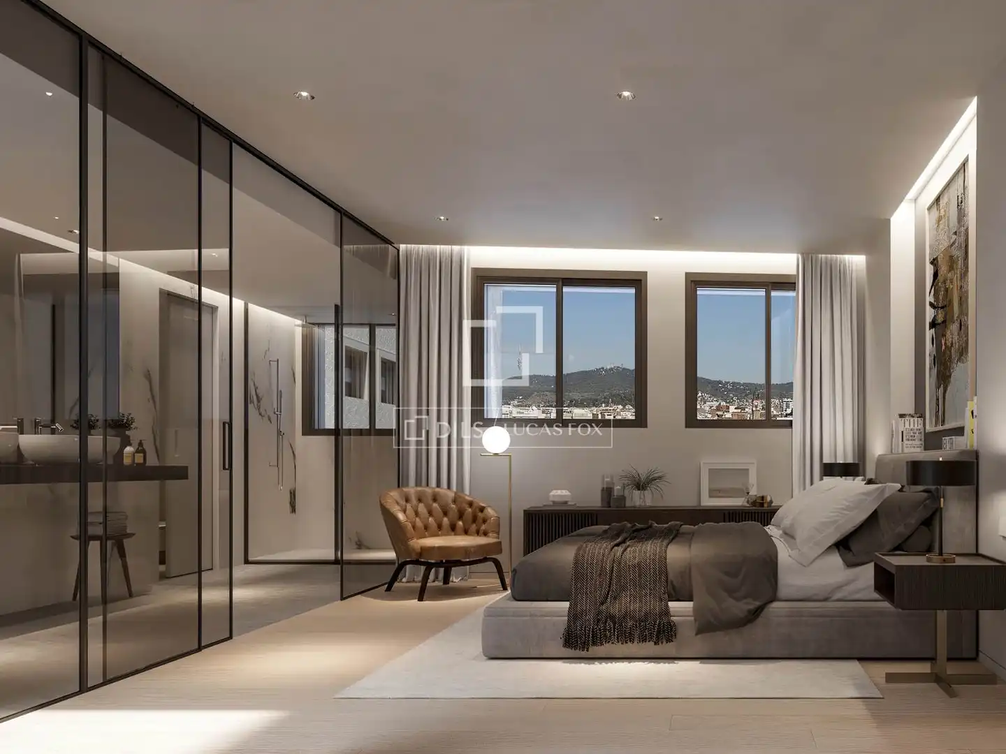 Bedroom of Flat for sale in Barcelona  with Air Conditioner, Terrace and Swimming Pool
