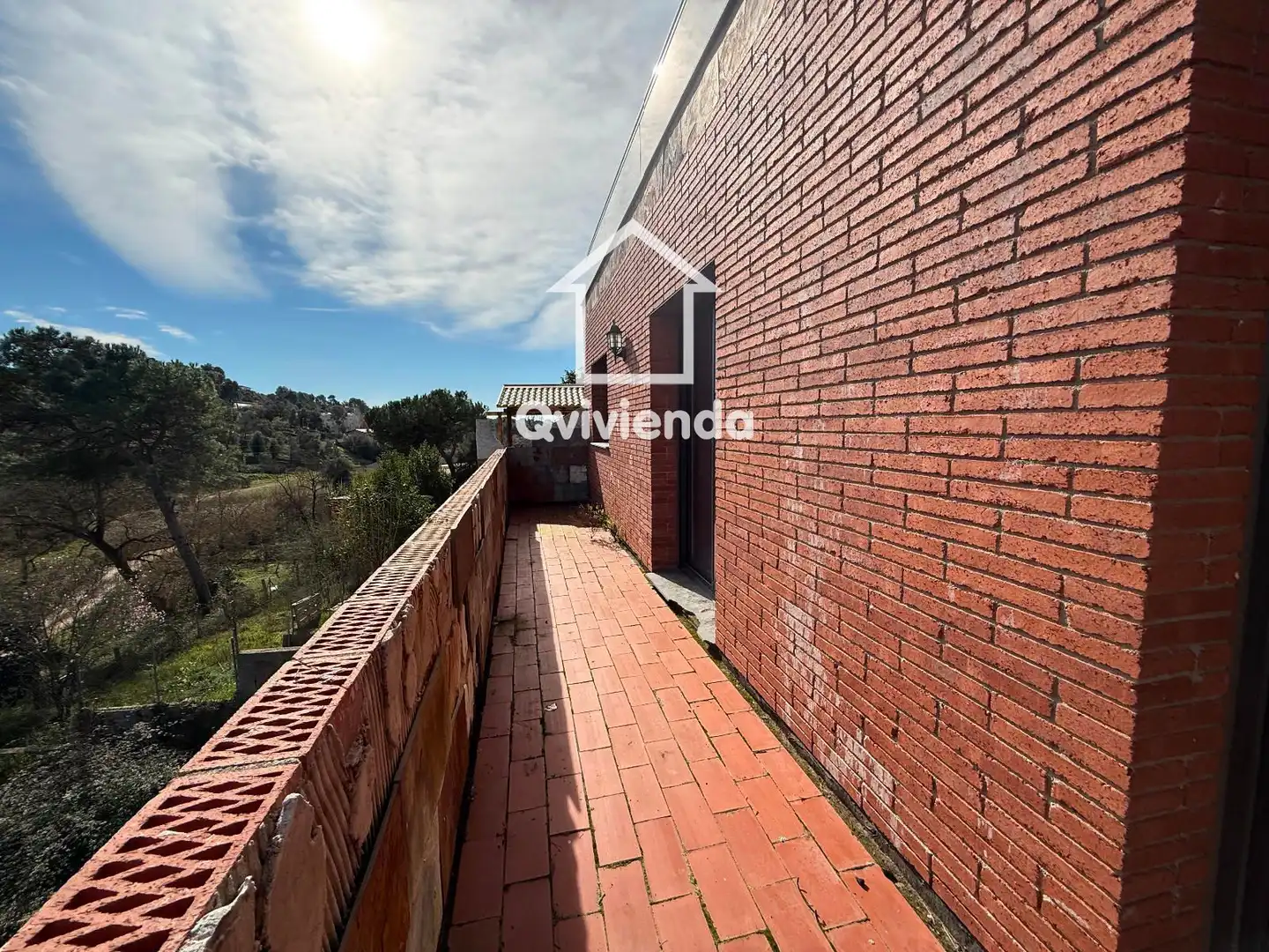 Vista exterior de Casa adosada en venda en Sentmenat