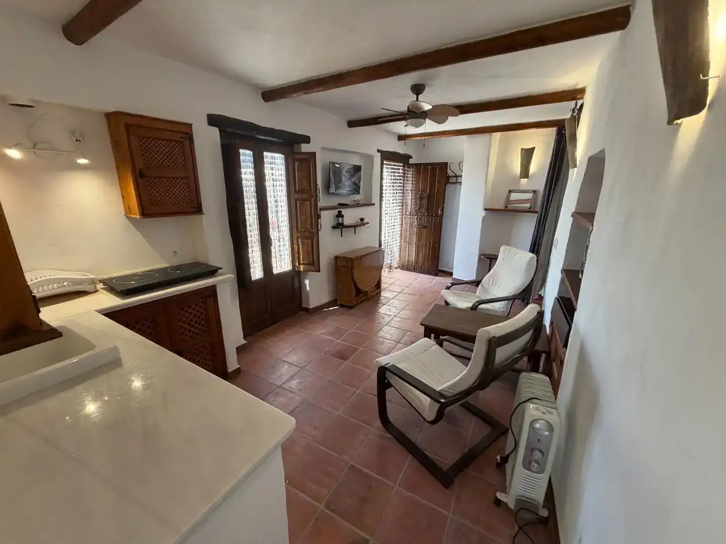 Sala de estar de Casa adosada en venta en Salares con Amueblado