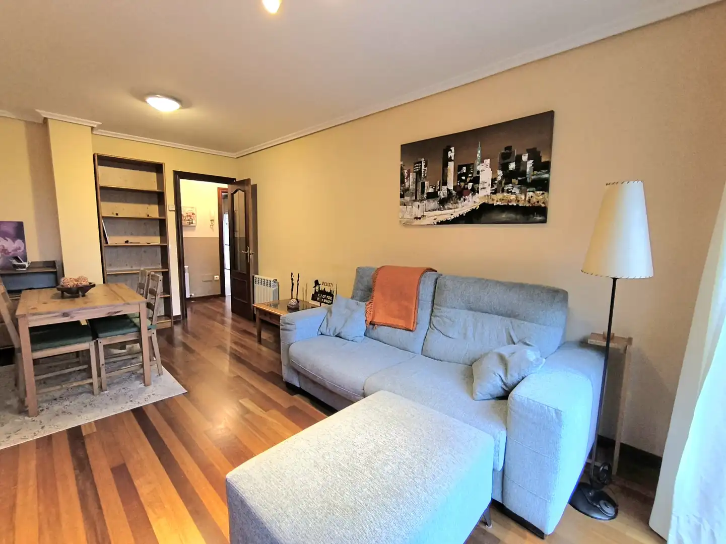 Living room of Flat for rent in Piélagos  with Heating, Private garden and Parquet flooring