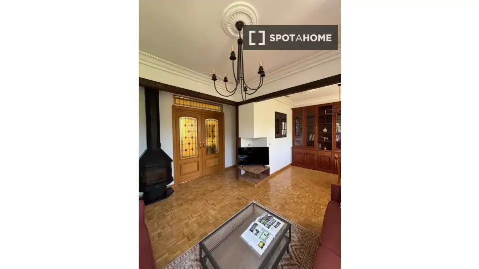 Living room of Apartments for share in Madrid  with Air Conditioner, Heating and Terrace
