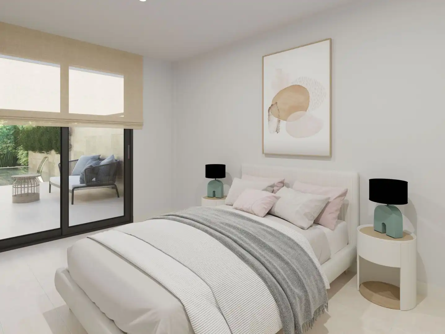Habitación de Casa adosada en venta en Almoradí con Jardín privado, Terraza y Piscina