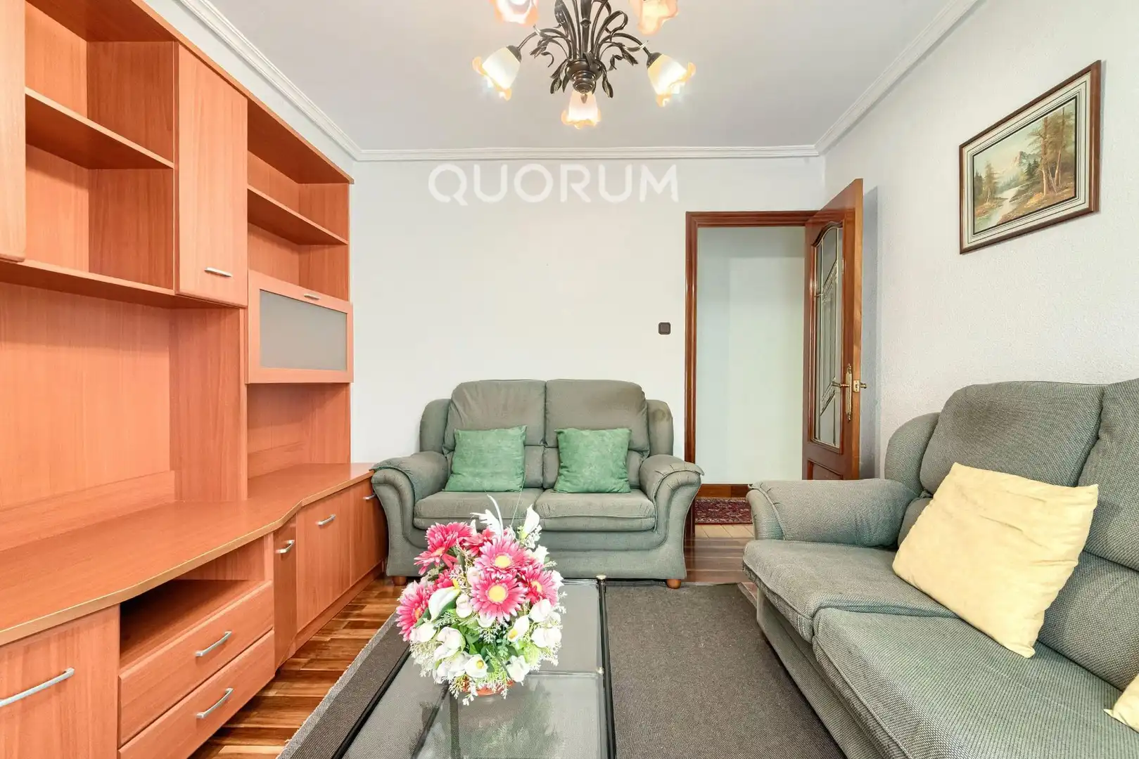 Sala de estar de Piso en venta en Arrigorriaga con Calefacción, Amueblado y Balcón