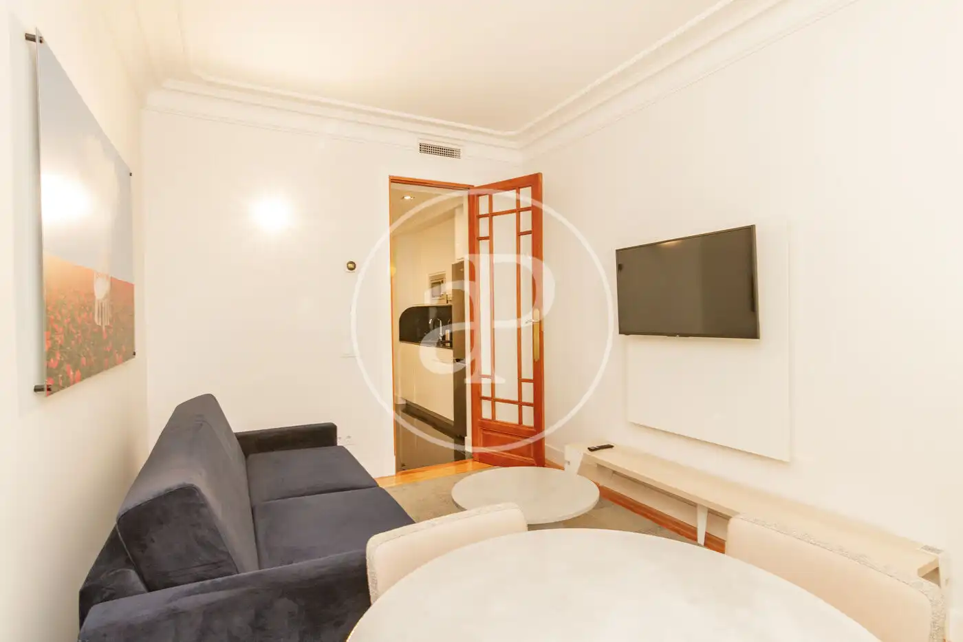 Wohnzimmer von Wohnung zur Miete in Madrid mit Klimaanlage, Heizung und Möbliert