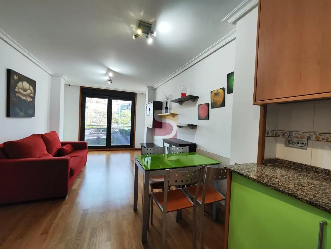 Sala de estar de Apartamento de alquiler en Nigrán con Calefacción, Trastero y Amueblado