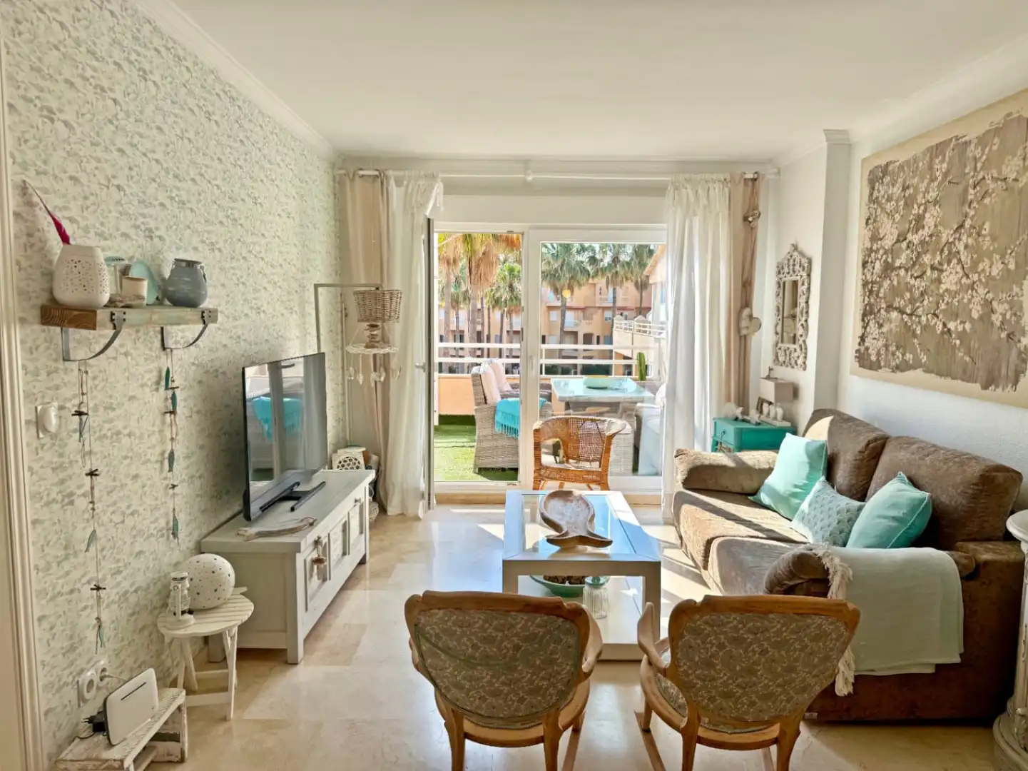 Sala d'estar de Apartament en venda en Dénia amb Aire condicionat, Calefacció i Terrassa