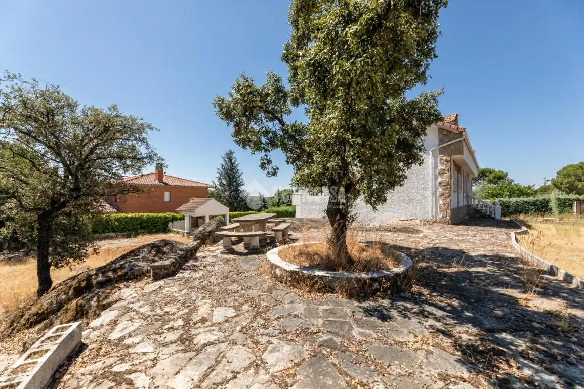 Jardí de Casa o xalet en venda en Hoyo de Manzanares amb Calefacció i Jardí privat