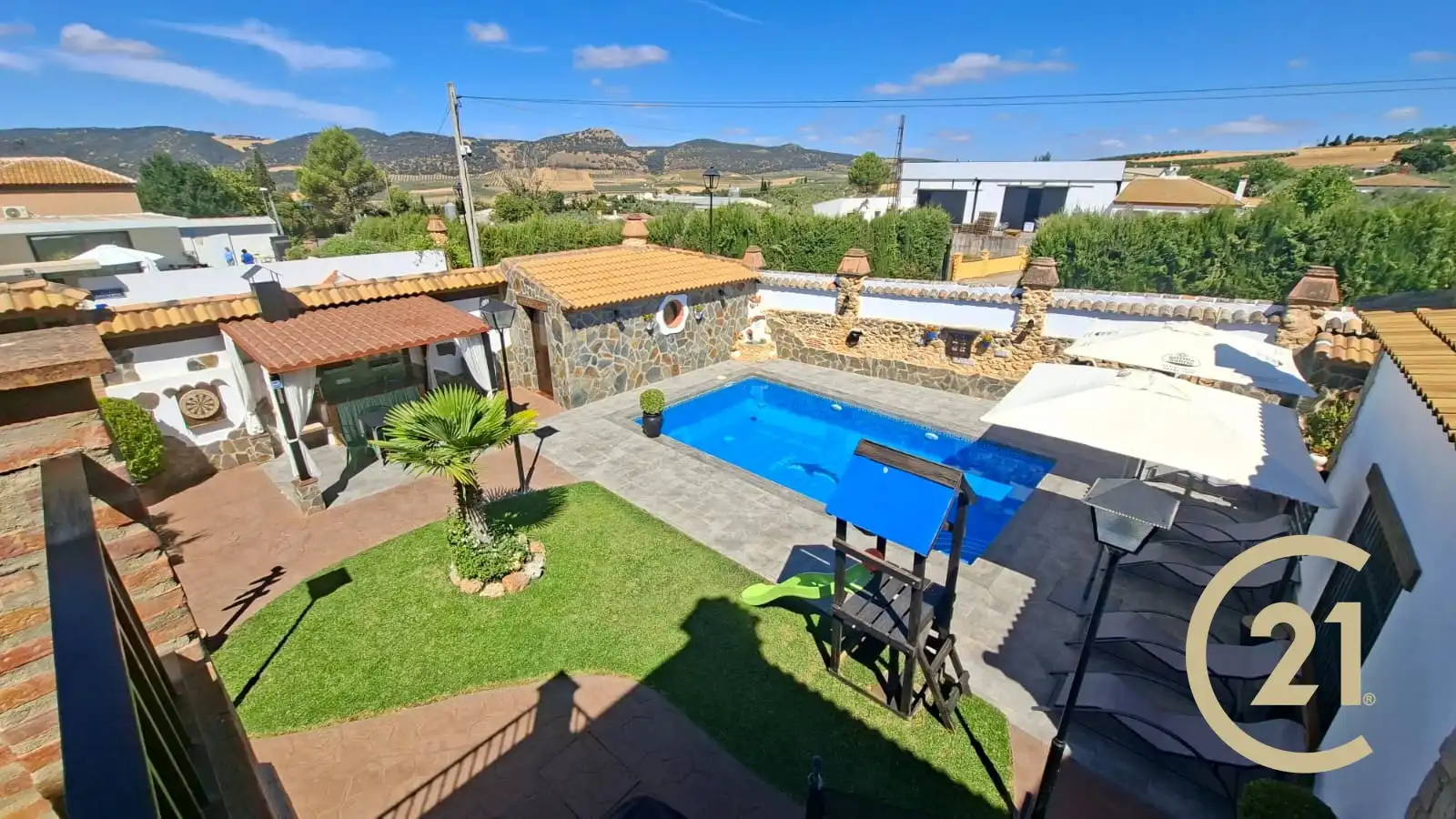 Jardín de Casa o chalet en venta en Arriate con Aire acondicionado, Jardín privado y Terraza
