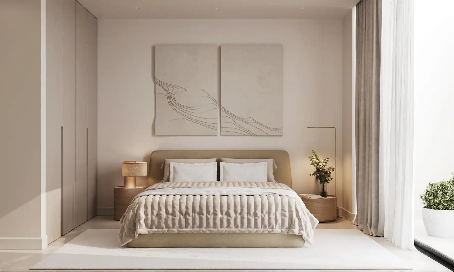 Bedroom of Flat for sale in Estepona  with Air Conditioner, Heating and Private garden