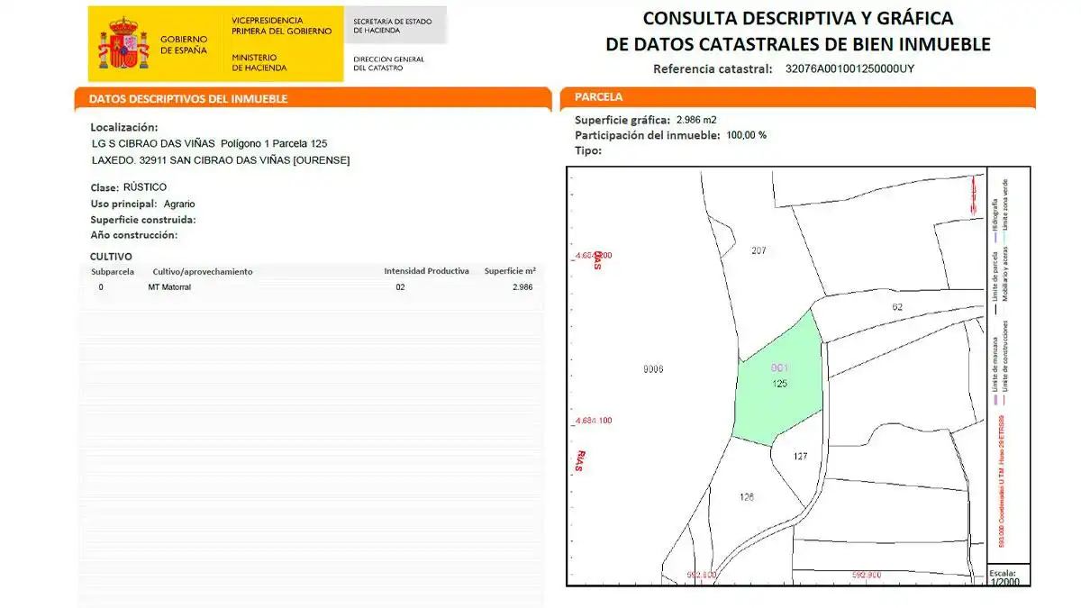 Residencial en venda a CIBRAO DAS VIÑAS LAXEDO, POLIGONO 1, -1, San Cibrao das Viñas