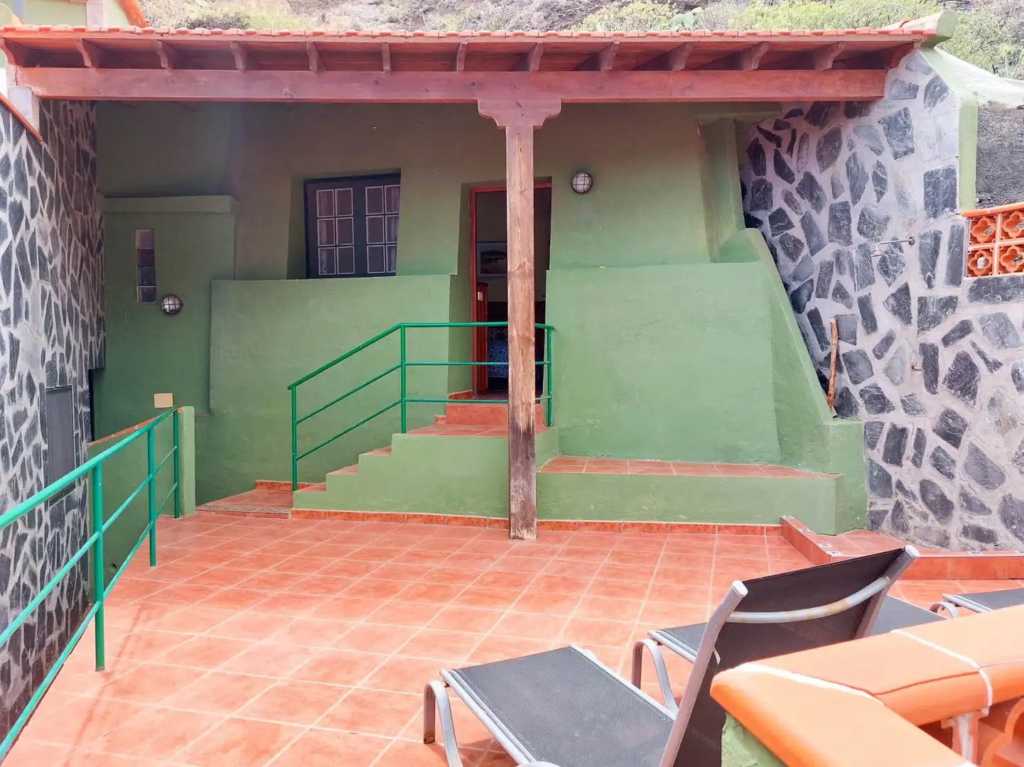 Terraza de Finca rústica en venta en Hermigua con Jardín privado, Terraza y Amueblado