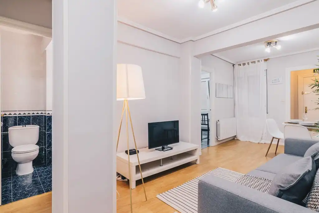 Living room of Flat for rent in Alcobendas  with Air Conditioner, Furnished and Pets allowed