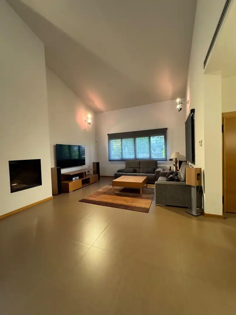 Sala d'estar de Casa o xalet en venda en Elche / Elx amb Aire condicionat, Calefacció i Jardí privat
