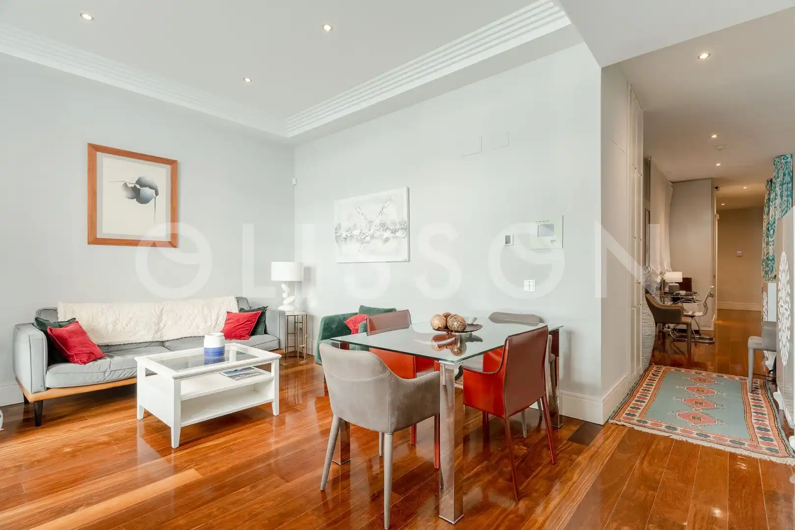 Wohnzimmer von Wohnung zum Verkauf in Madrid mit Klimaanlage, Heizung und Haustechnik