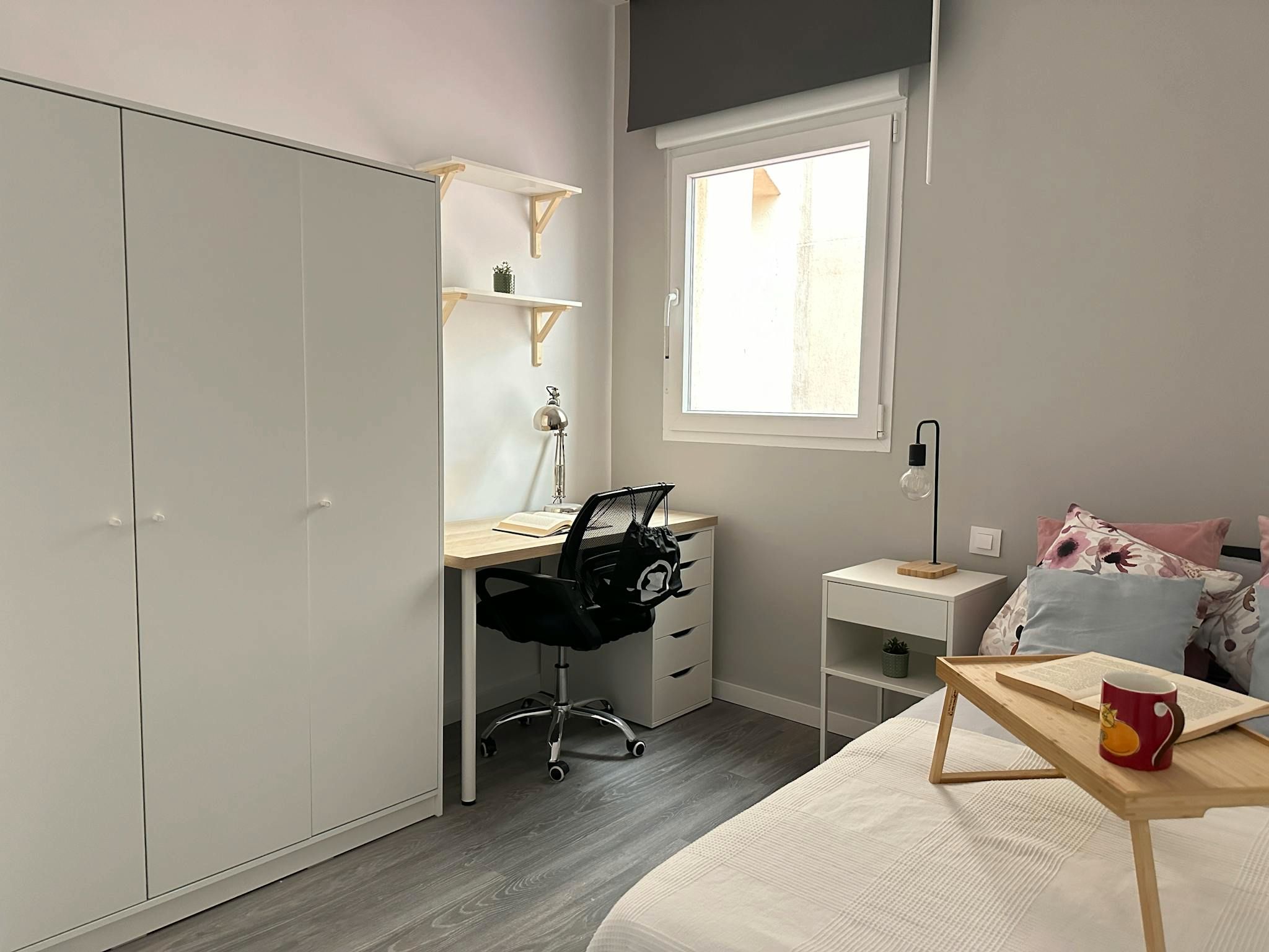 Bedroom of Flat to share in  Madrid Capital  with Air Conditioner, Heating and Furnished