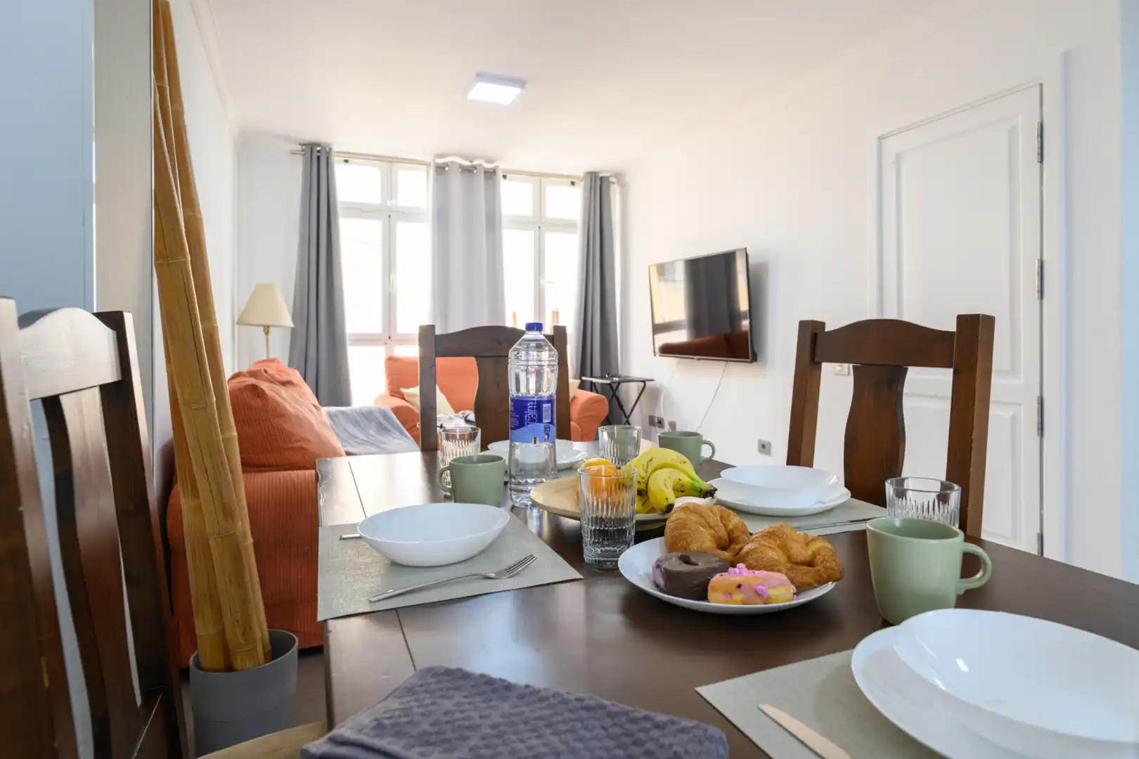Comedor de Apartamento de alquiler en San Bartolomé de Tirajana con Aire acondicionado, Amueblado y Lavadora