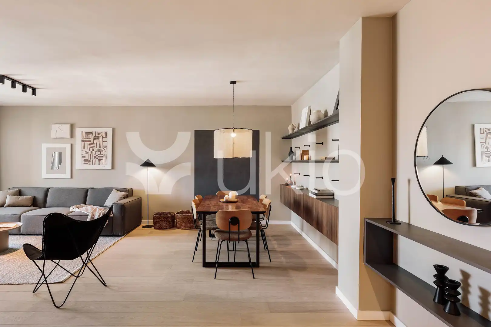 Wohnzimmer von Wohnungen zur Miete in Barcelona mit Klimaanlage, Heizung und Terrasse