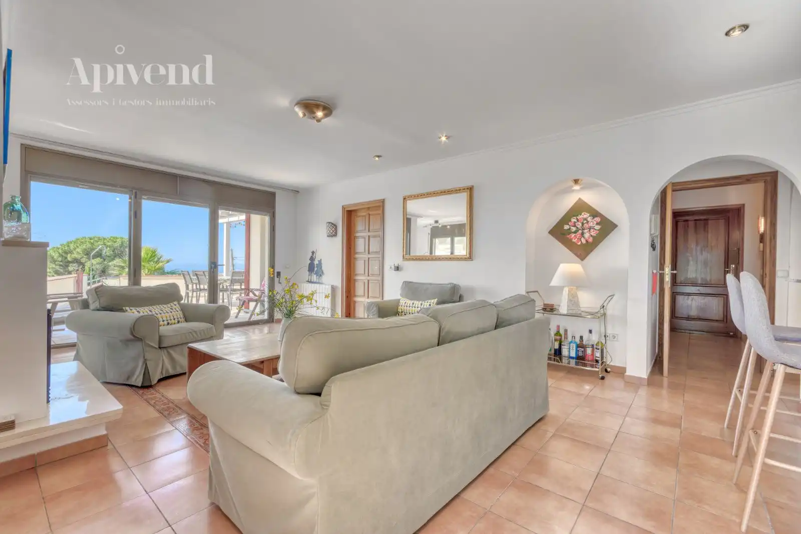 Living room of Houses for sale in Roses  with Air Conditioner, Heating and Private garden