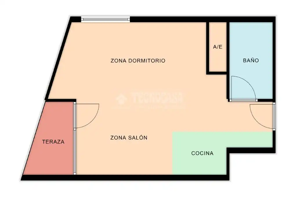 Bedroom of Study for rent in Madrid  with Air Conditioner, Heating and Terrace