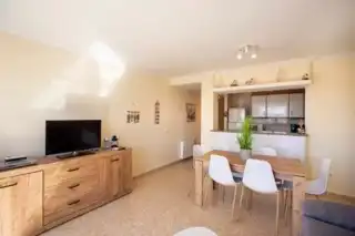Living room of Flat for sale in Empuriabrava  with Air Conditioner, Terrace and Furnished