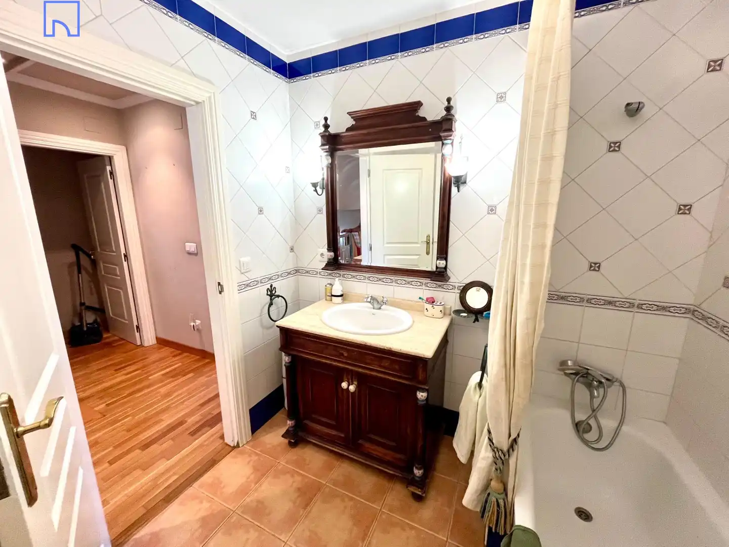 Baño de Casa o chalet en venta en Tudela con Aire acondicionado, Calefacción y Jardín privado