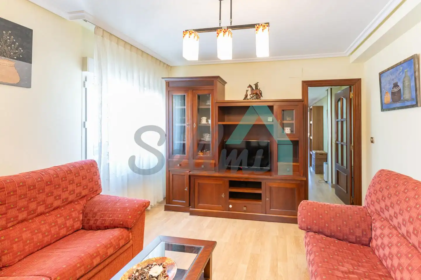Living room of Flat for rent in Gijón   with Heating, Furnished and Internet