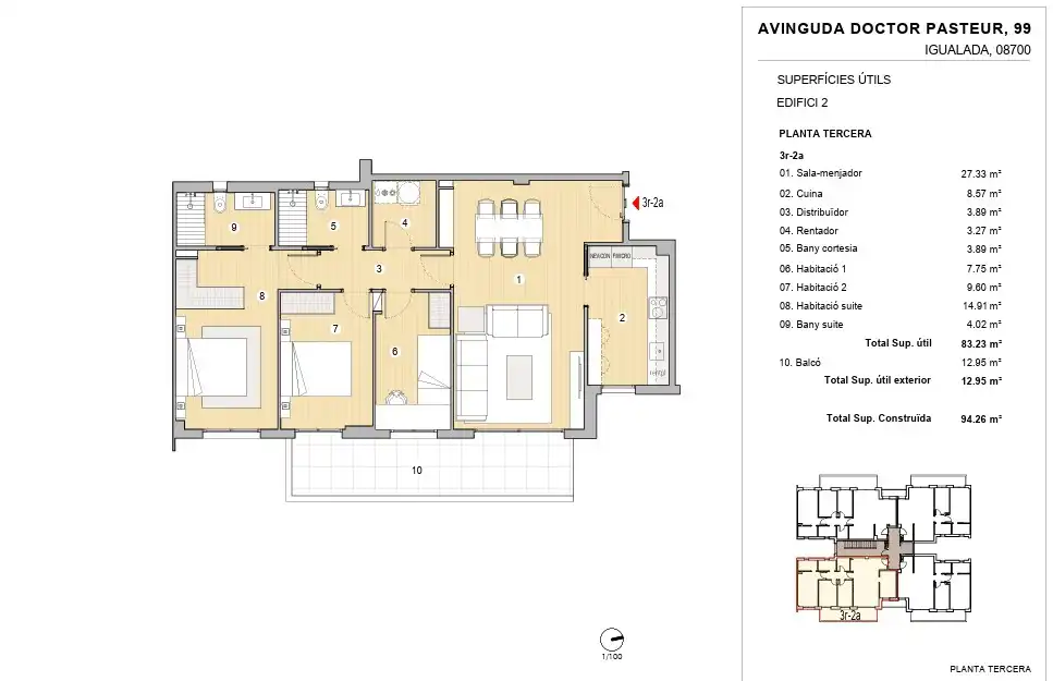 Piso de obra nueva con terraza en venta en Avinguda del Doctor Pasteur 99, imagen 16