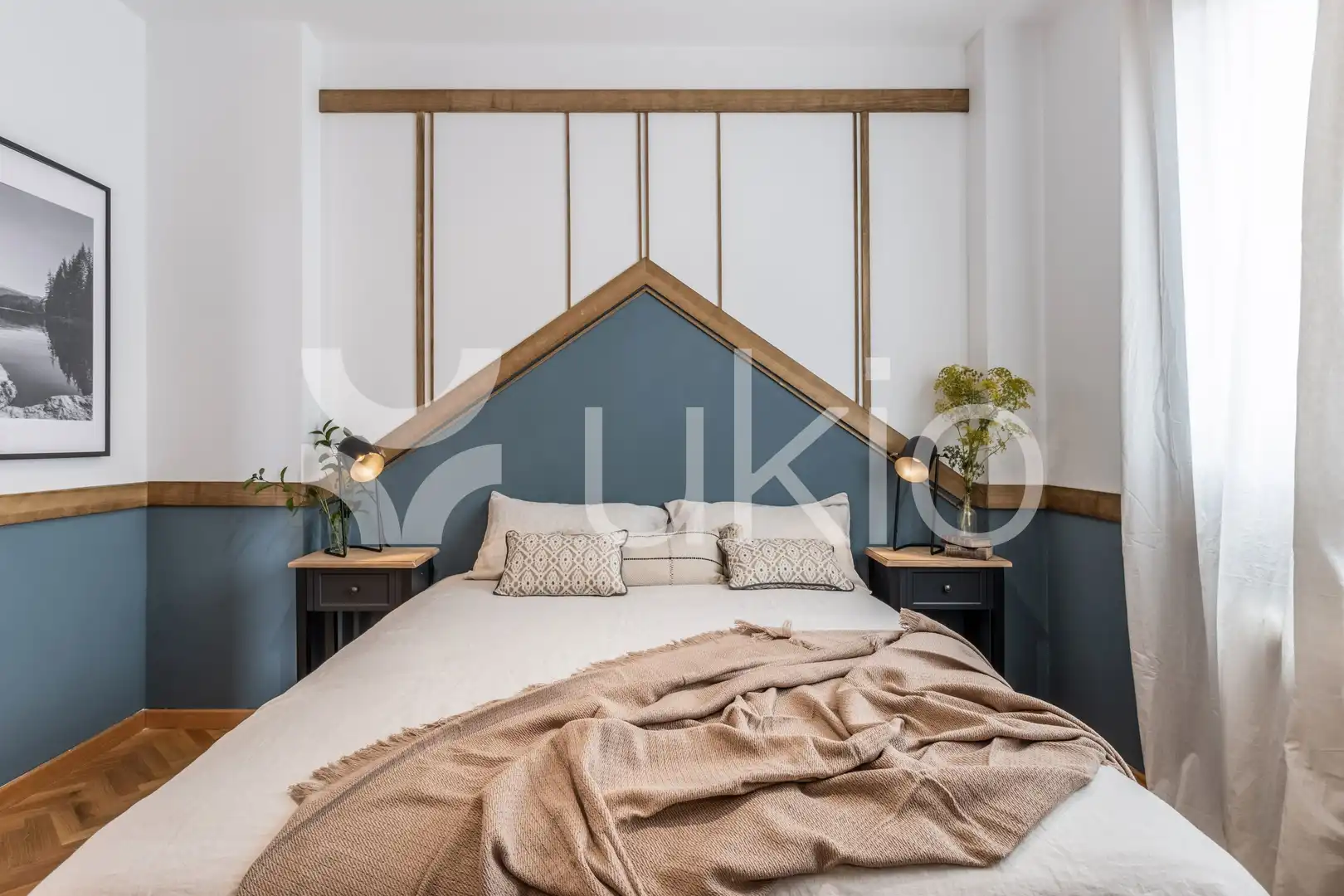 Schlafzimmer von Maisonette zur Miete in Madrid mit Klimaanlage, Heizung und Terrasse