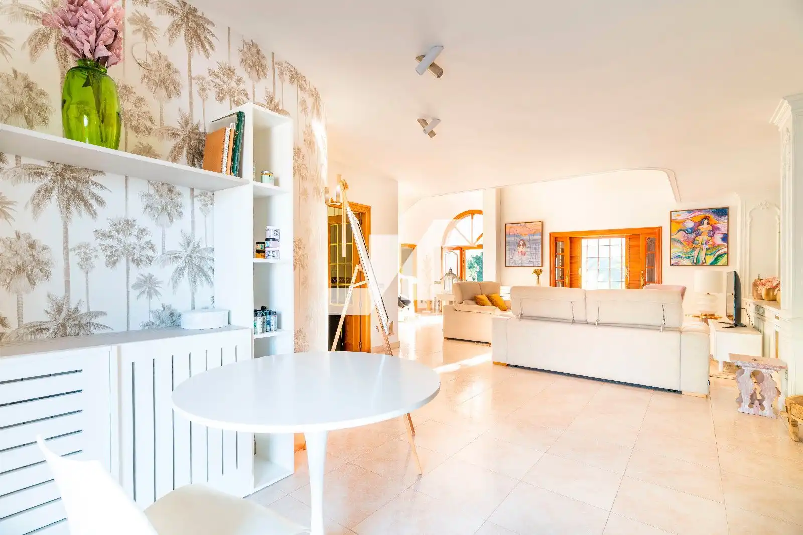 Sala d'estar de Casa o xalet en venda en Benicasim / Benicàssim amb Aire condicionat, Calefacció i Jardí privat