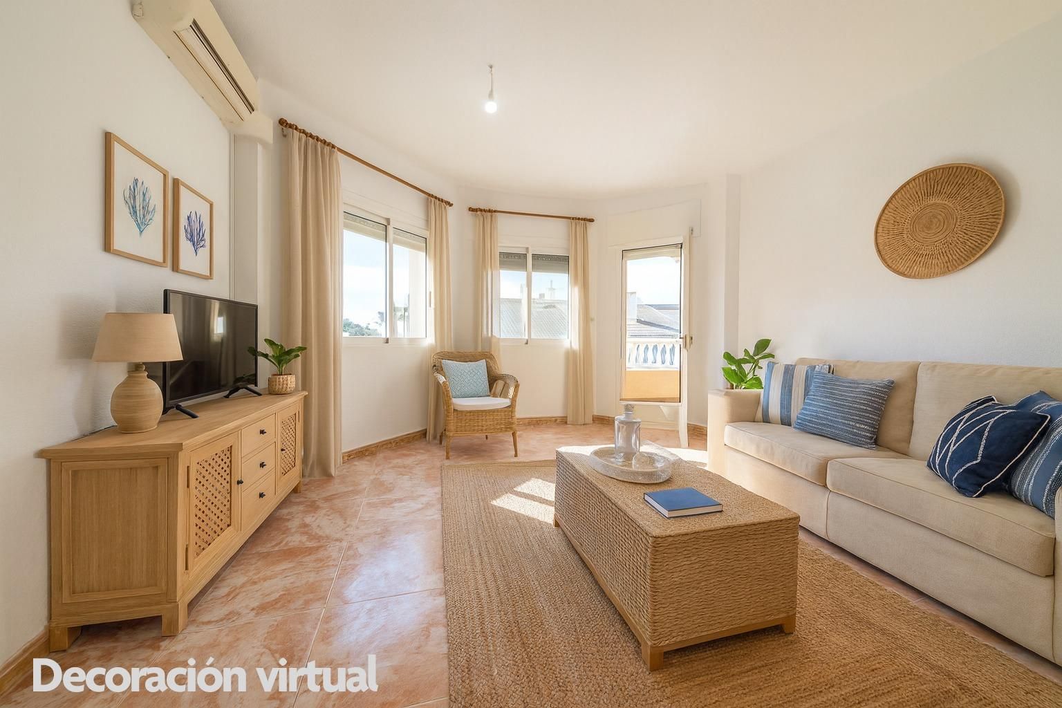 Living room of Flat for sale in San Javier  with Air Conditioner, Terrace and Storage room