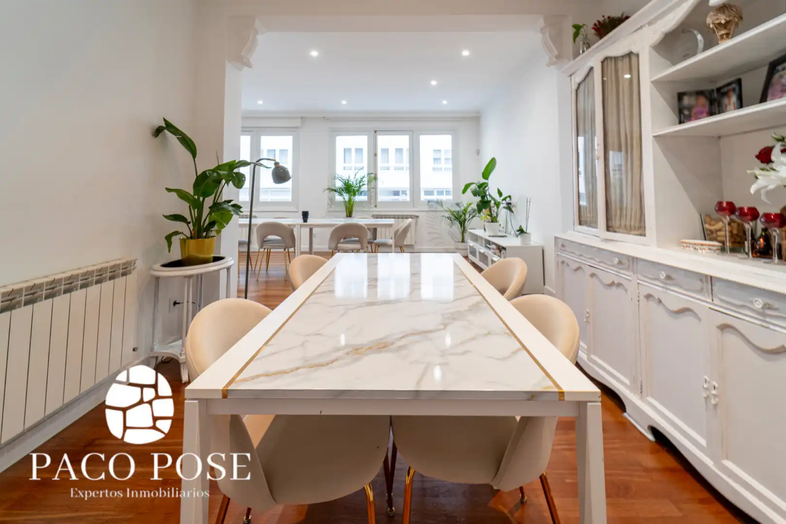 Dining room of Flat for sale in A Coruña Capital   with Heating, Terrace and Furnished