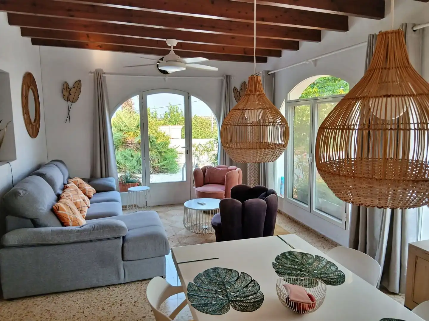 Sala de estar de Casa o chalet de alquiler en Teulada con Aire acondicionado, Terraza y Trastero