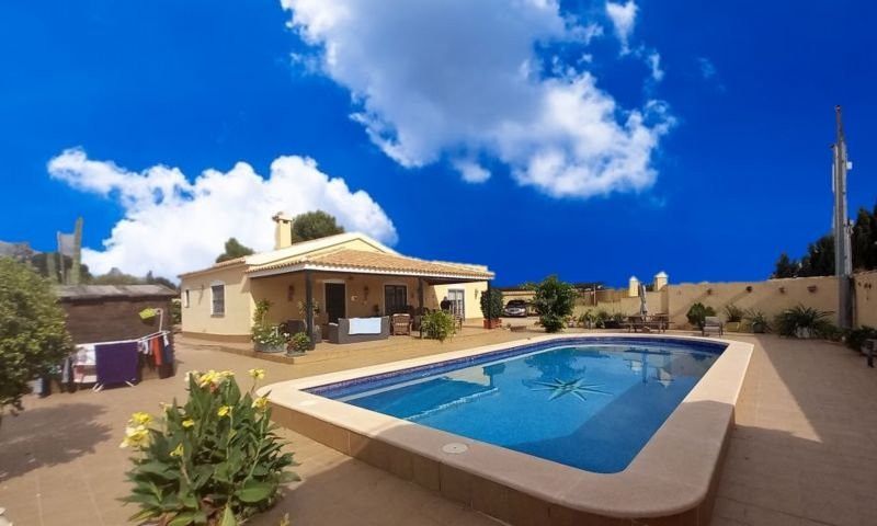 Vista exterior de Finca rústica en venda en San Javier amb Jardí privat, Terrassa i Piscina