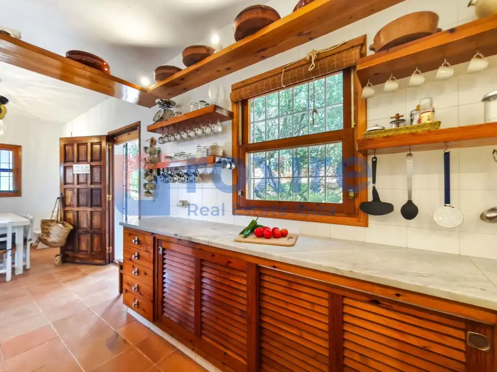 Kitchen of Houses for rent in Sant Josep de sa Talaia  with Air Conditioner, Private garden and Terrace