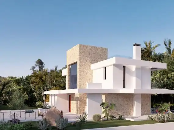 Vista exterior de Casa o xalet en venda en Mijas amb Aire condicionat, Calefacció i Piscina