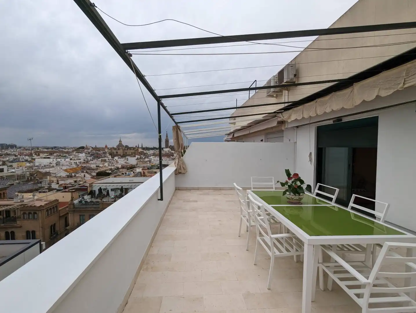 Terrace of Apartments for rent in Sevilla  with Air Conditioner, Terrace and Furnished