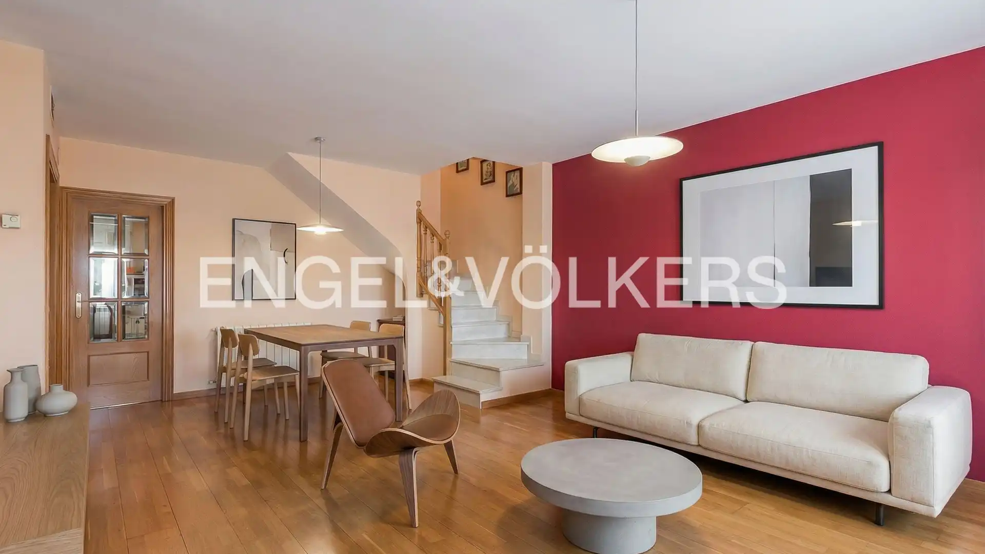 Living room of Attic for sale in Sant Joan Despí  with Air Conditioner, Heating and Parquet flooring